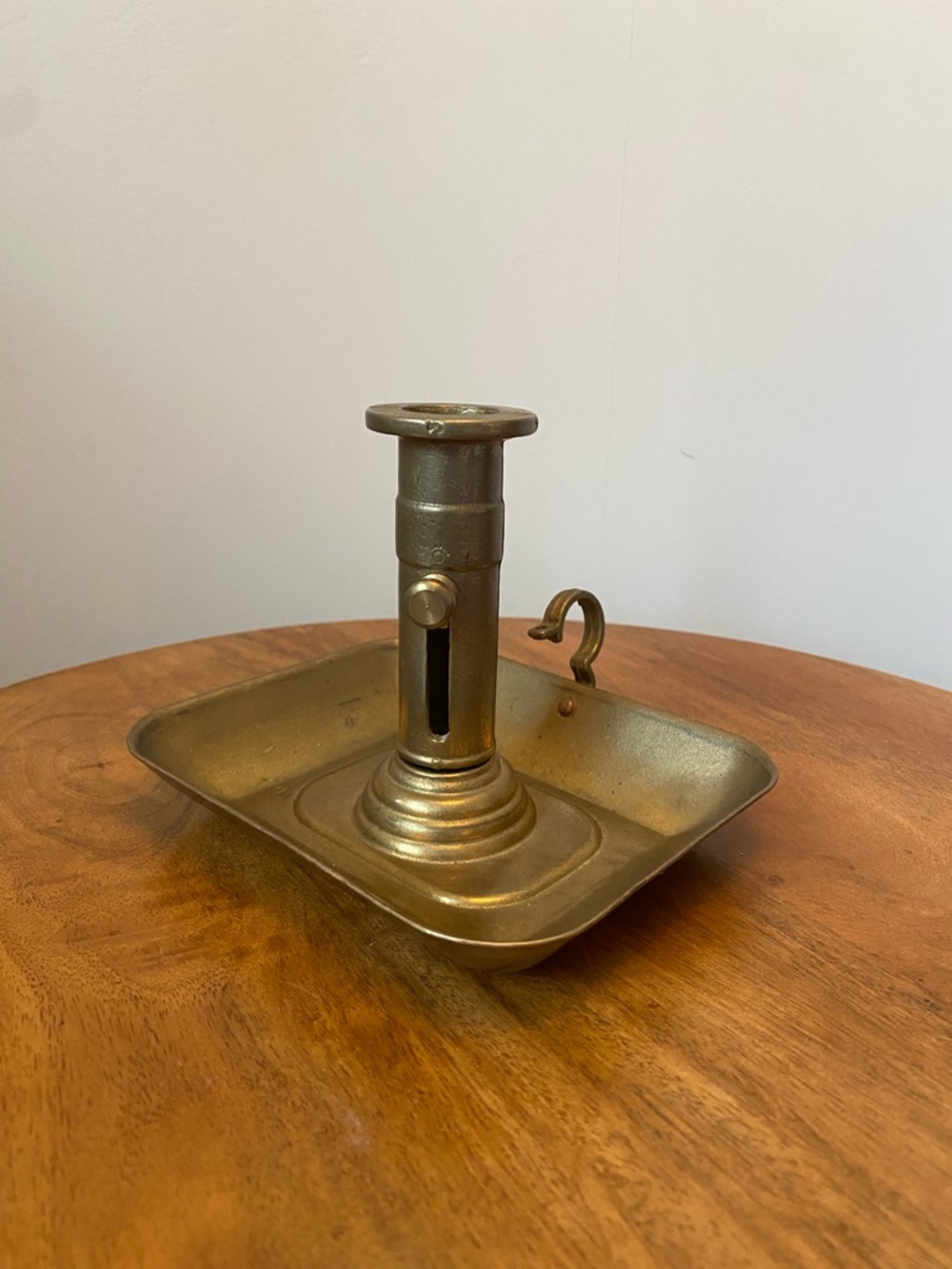 Vintage Brass Candle Holder Chamberstick - Made in Italy